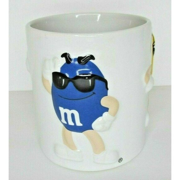 M&M's Coffee Mug Cup 3D Characters Red Blue Yellow Collectible Mars Inc. - Picture 3 of 6